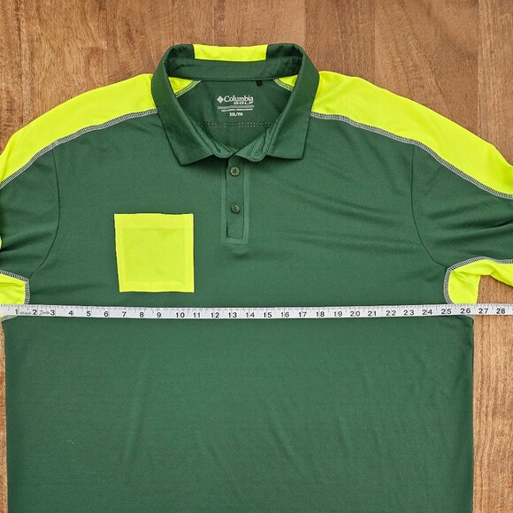 Columbia Golf Polo XXL Green Omni-Wick Sports Athlete Outdoors - Picture 4 of 9